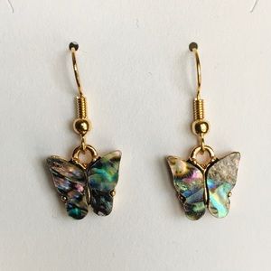 Turquoise Multicolor Butterfly Earrings